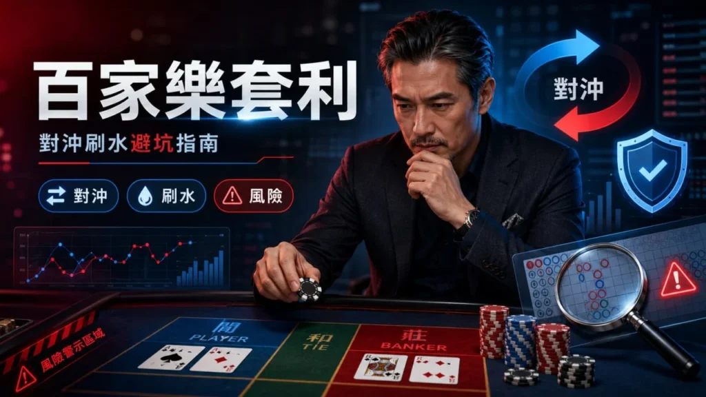 百家樂套利對沖刷水策略教學圖