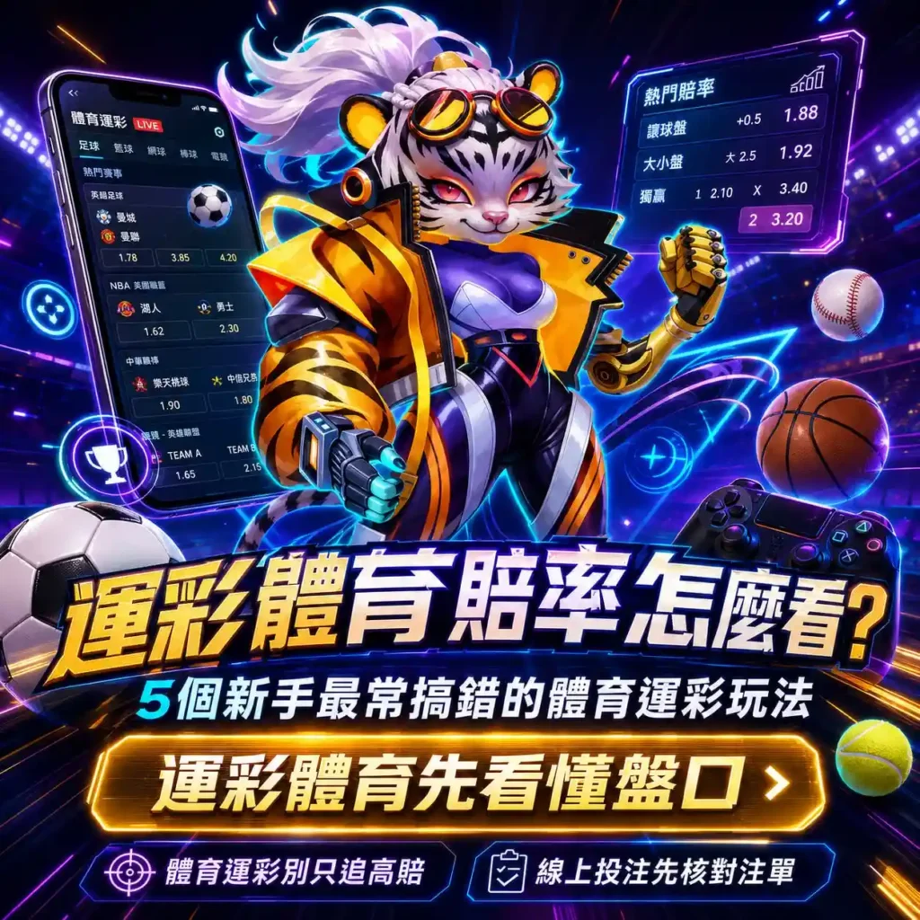 運彩體育賠率新手攻略圖，整理讓球盤、大小盤、獨贏與線上投注常見觀念